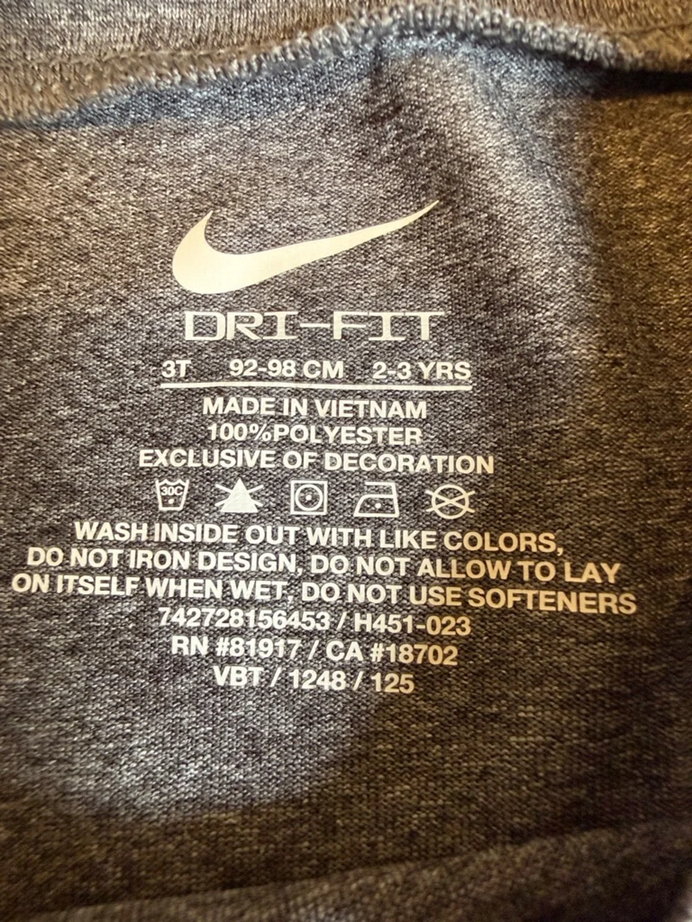 Nike Girls Gray Top with Pink-Accent Multicolor Shorts - Picture 2 of 2